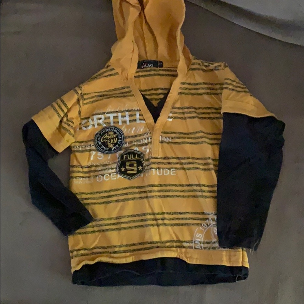 24m Alag hooded long sleeve shirt